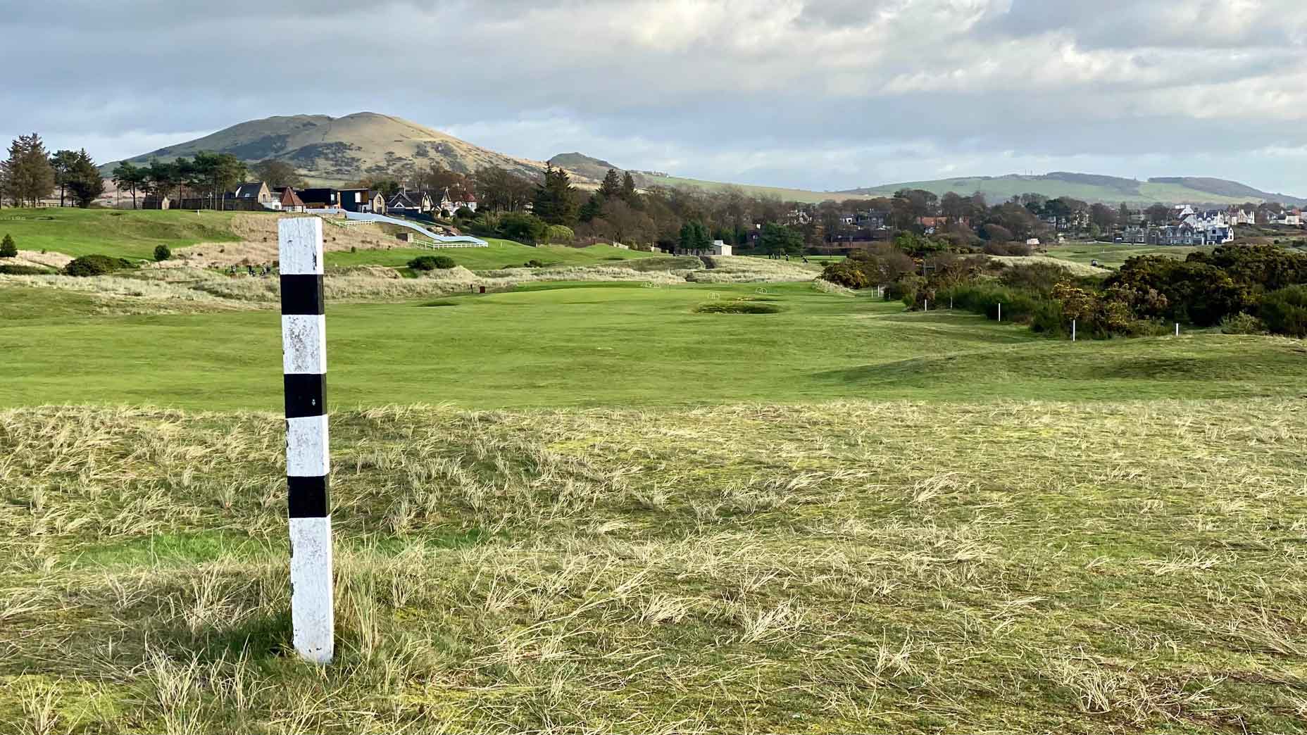 A look down the 6th hole at the "Old" at Leven.